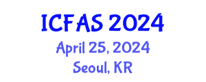 International Conference on Fisheries and Aquatic Sciences (ICFAS) April 25, 2024 - Seoul, Republic of Korea