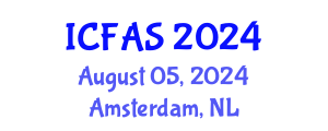 International Conference on Fisheries and Aquatic Sciences (ICFAS) August 05, 2024 - Amsterdam, Netherlands
