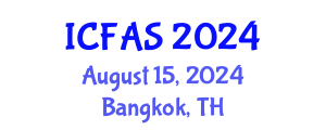 International Conference on Fisheries and Aquatic Sciences (ICFAS) August 15, 2024 - Bangkok, Thailand