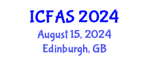 International Conference on Fisheries and Aquatic Sciences (ICFAS) August 15, 2024 - Edinburgh, United Kingdom