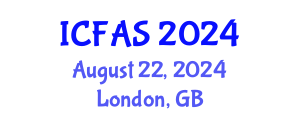 International Conference on Fisheries and Aquatic Sciences (ICFAS) August 22, 2024 - London, United Kingdom