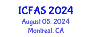 International Conference on Fisheries and Aquatic Sciences (ICFAS) August 05, 2024 - Montreal, Canada
