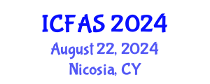 International Conference on Fisheries and Aquatic Sciences (ICFAS) August 22, 2024 - Nicosia, Cyprus