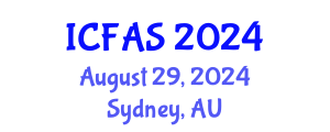 International Conference on Fisheries and Aquatic Sciences (ICFAS) August 29, 2024 - Sydney, Australia