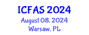 International Conference on Fisheries and Aquatic Sciences (ICFAS) August 08, 2024 - Warsaw, Poland