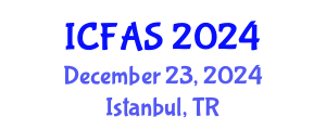 International Conference on Fisheries and Aquatic Sciences (ICFAS) December 23, 2024 - Istanbul, Turkey