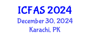 International Conference on Fisheries and Aquatic Sciences (ICFAS) December 30, 2024 - Karachi, Pakistan