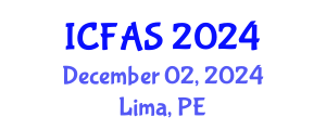 International Conference on Fisheries and Aquatic Sciences (ICFAS) December 02, 2024 - Lima, Peru