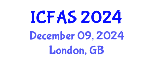 International Conference on Fisheries and Aquatic Sciences (ICFAS) December 09, 2024 - London, United Kingdom