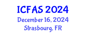 International Conference on Fisheries and Aquatic Sciences (ICFAS) December 16, 2024 - Strasbourg, France