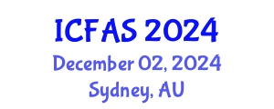 International Conference on Fisheries and Aquatic Sciences (ICFAS) December 02, 2024 - Sydney, Australia