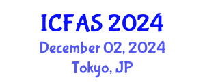 International Conference on Fisheries and Aquatic Sciences (ICFAS) December 02, 2024 - Tokyo, Japan