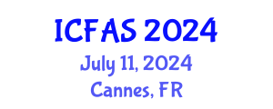 International Conference on Fisheries and Aquatic Sciences (ICFAS) July 11, 2024 - Cannes, France