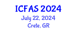 International Conference on Fisheries and Aquatic Sciences (ICFAS) July 22, 2024 - Crete, Greece