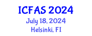 International Conference on Fisheries and Aquatic Sciences (ICFAS) July 18, 2024 - Helsinki, Finland