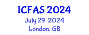 International Conference on Fisheries and Aquatic Sciences (ICFAS) July 29, 2024 - London, United Kingdom