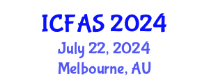 International Conference on Fisheries and Aquatic Sciences (ICFAS) July 22, 2024 - Melbourne, Australia