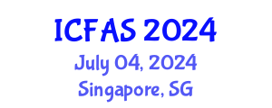 International Conference on Fisheries and Aquatic Sciences (ICFAS) July 04, 2024 - Singapore, Singapore