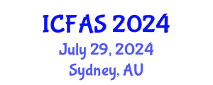International Conference on Fisheries and Aquatic Sciences (ICFAS) July 29, 2024 - Sydney, Australia