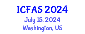 International Conference on Fisheries and Aquatic Sciences (ICFAS) July 15, 2024 - Washington, United States