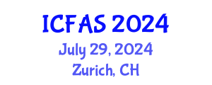 International Conference on Fisheries and Aquatic Sciences (ICFAS) July 29, 2024 - Zurich, Switzerland