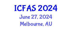 International Conference on Fisheries and Aquatic Sciences (ICFAS) June 27, 2024 - Melbourne, Australia