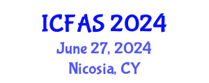 International Conference on Fisheries and Aquatic Sciences (ICFAS) June 27, 2024 - Nicosia, Cyprus
