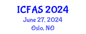 International Conference on Fisheries and Aquatic Sciences (ICFAS) June 27, 2024 - Oslo, Norway