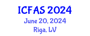 International Conference on Fisheries and Aquatic Sciences (ICFAS) June 20, 2024 - Riga, Latvia