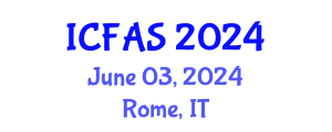 International Conference on Fisheries and Aquatic Sciences (ICFAS) June 03, 2024 - Rome, Italy
