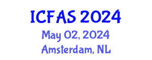 International Conference on Fisheries and Aquatic Sciences (ICFAS) May 02, 2024 - Amsterdam, Netherlands