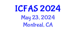 International Conference on Fisheries and Aquatic Sciences (ICFAS) May 23, 2024 - Montreal, Canada