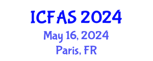 International Conference on Fisheries and Aquatic Sciences (ICFAS) May 16, 2024 - Paris, France