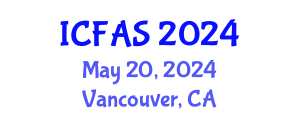 International Conference on Fisheries and Aquatic Sciences (ICFAS) May 20, 2024 - Vancouver, Canada