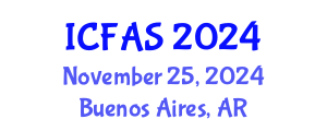 International Conference on Fisheries and Aquatic Sciences (ICFAS) November 25, 2024 - Buenos Aires, Argentina