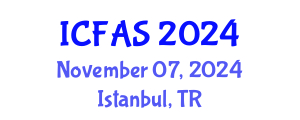 International Conference on Fisheries and Aquatic Sciences (ICFAS) November 07, 2024 - Istanbul, Turkey