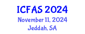 International Conference on Fisheries and Aquatic Sciences (ICFAS) November 11, 2024 - Jeddah, Saudi Arabia