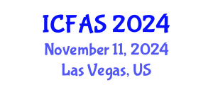 International Conference on Fisheries and Aquatic Sciences (ICFAS) November 11, 2024 - Las Vegas, United States