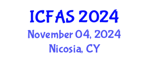 International Conference on Fisheries and Aquatic Sciences (ICFAS) November 04, 2024 - Nicosia, Cyprus