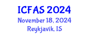 International Conference on Fisheries and Aquatic Sciences (ICFAS) November 18, 2024 - Reykjavik, Iceland