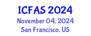 International Conference on Fisheries and Aquatic Sciences (ICFAS) November 04, 2024 - San Francisco, United States