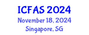 International Conference on Fisheries and Aquatic Sciences (ICFAS) November 18, 2024 - Singapore, Singapore