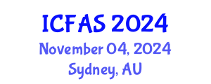 International Conference on Fisheries and Aquatic Sciences (ICFAS) November 04, 2024 - Sydney, Australia