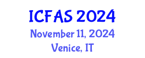 International Conference on Fisheries and Aquatic Sciences (ICFAS) November 11, 2024 - Venice, Italy