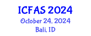International Conference on Fisheries and Aquatic Sciences (ICFAS) October 24, 2024 - Bali, Indonesia
