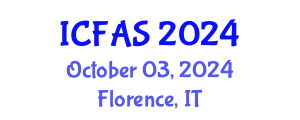 International Conference on Fisheries and Aquatic Sciences (ICFAS) October 03, 2024 - Florence, Italy