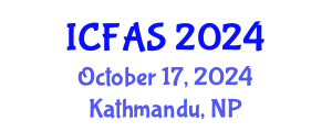 International Conference on Fisheries and Aquatic Sciences (ICFAS) October 17, 2024 - Kathmandu, Nepal