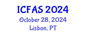 International Conference on Fisheries and Aquatic Sciences (ICFAS) October 28, 2024 - Lisbon, Portugal