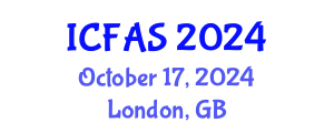 International Conference on Fisheries and Aquatic Sciences (ICFAS) October 17, 2024 - London, United Kingdom