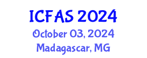 International Conference on Fisheries and Aquatic Sciences (ICFAS) October 03, 2024 - Madagascar, Madagascar